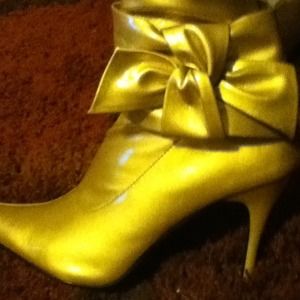 Gold boots