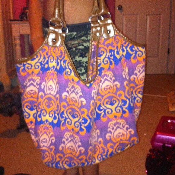 Brown with patterns bag - Picture 1 of 2