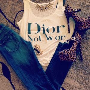 Dior Not War Tank Top