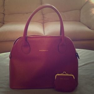 Red Issac Mizrahi purse