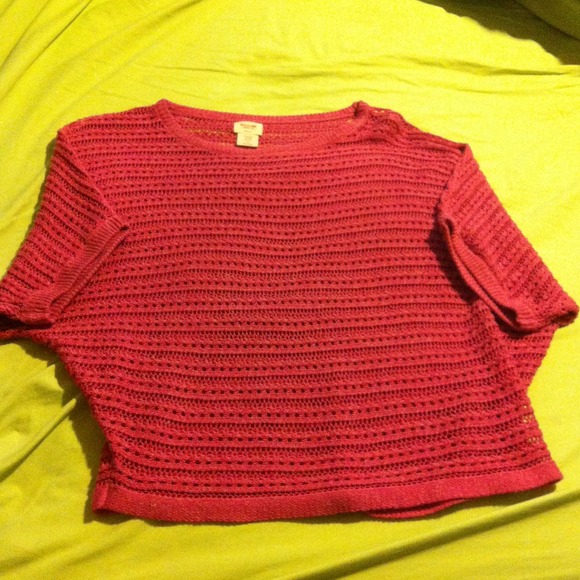 Pink Crochet Sweater