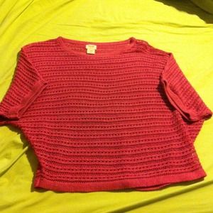 Pink Crochet Sweater