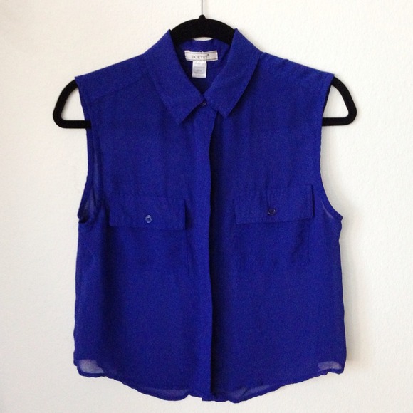 Royal Blue Button-Up
