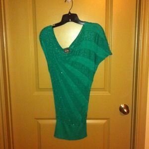 Green Sparkly Top