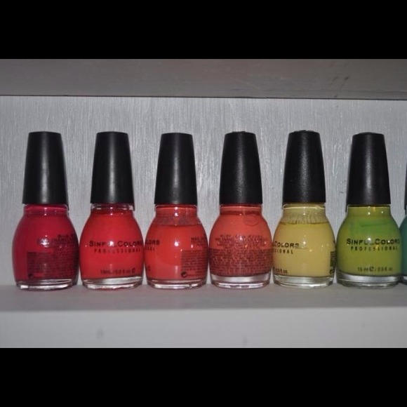 🔴SOLD🔴6 sinful colors nail polishes