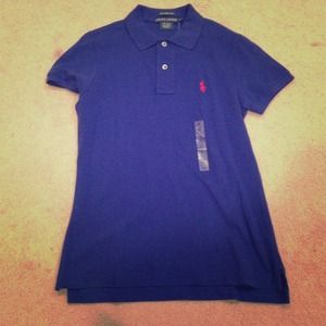 Ralph Lauren royal blue skinny polo.