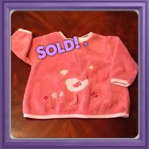 Carters pink sweater for baby girl