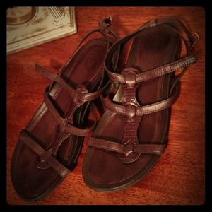 Women's brown sandals, size 8.  By, Nurture.