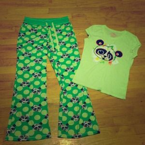Very cute justice pj set size 14 girls