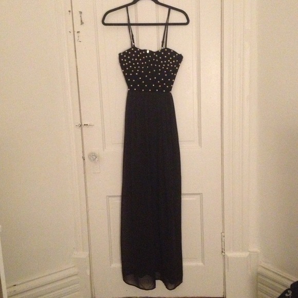 Black maxi dress