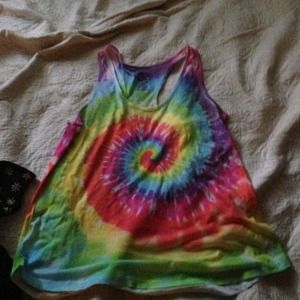 Tie dye muscle shirt