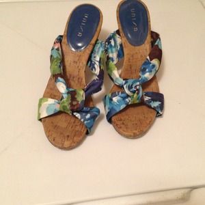 Multi colored size 8.5 heels