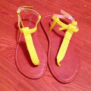 NEW! NEVER WORN! Neon Sandals!