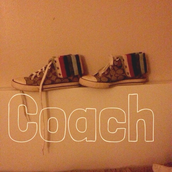 Authentic coach high top sneakers