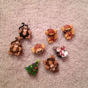 Set of 8 insert decorations for crocs