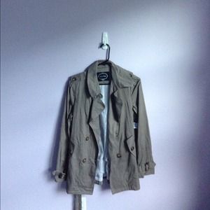 Olive tan Charlotte Russe trench coat