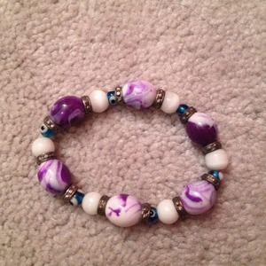 Stretch bead bracelet
