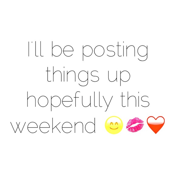 about to post things up