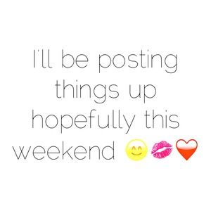 about to post things up