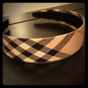 Burberry plaid headband