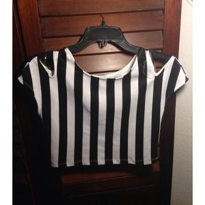 Crop Striped Shirt