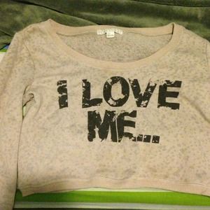 Long sleeve crop top