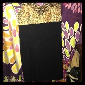 Chic, cheetah dress! Size 11/Med only worn ONCE!