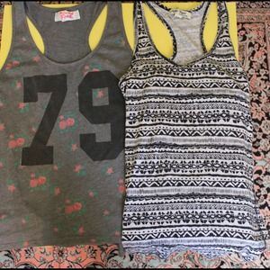 Set of two racer back tank tops