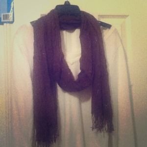 Brown winter scarf