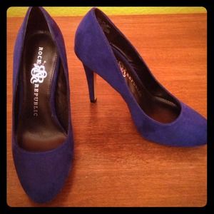 Blue Suede Heels