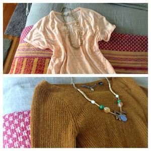 Anthro Sweater and F21 T-Shirt Bundle