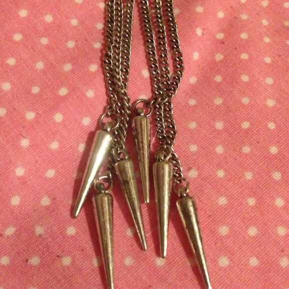 Pacsun black and silver tribal necklace NWOT - Picture 3 of 3