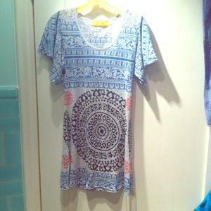 Free people short summer Aztec dress