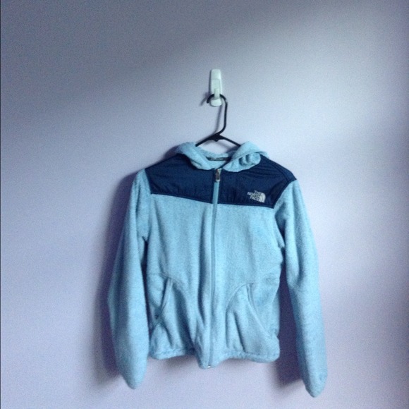 Light blue North face Oso hoodie