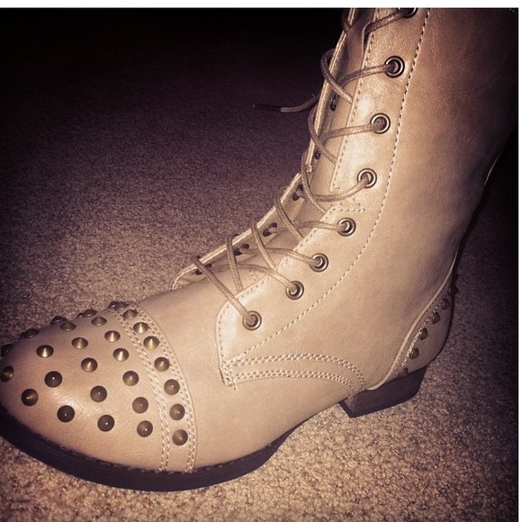 Studded Combat Boots NO TRADES please!