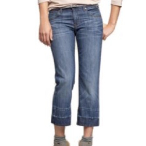 Dark Blue Asphalt Jeans Cropped Pant