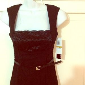 Black Takara Dress with belt
