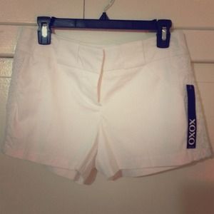 White XOXO Fashion Shorts