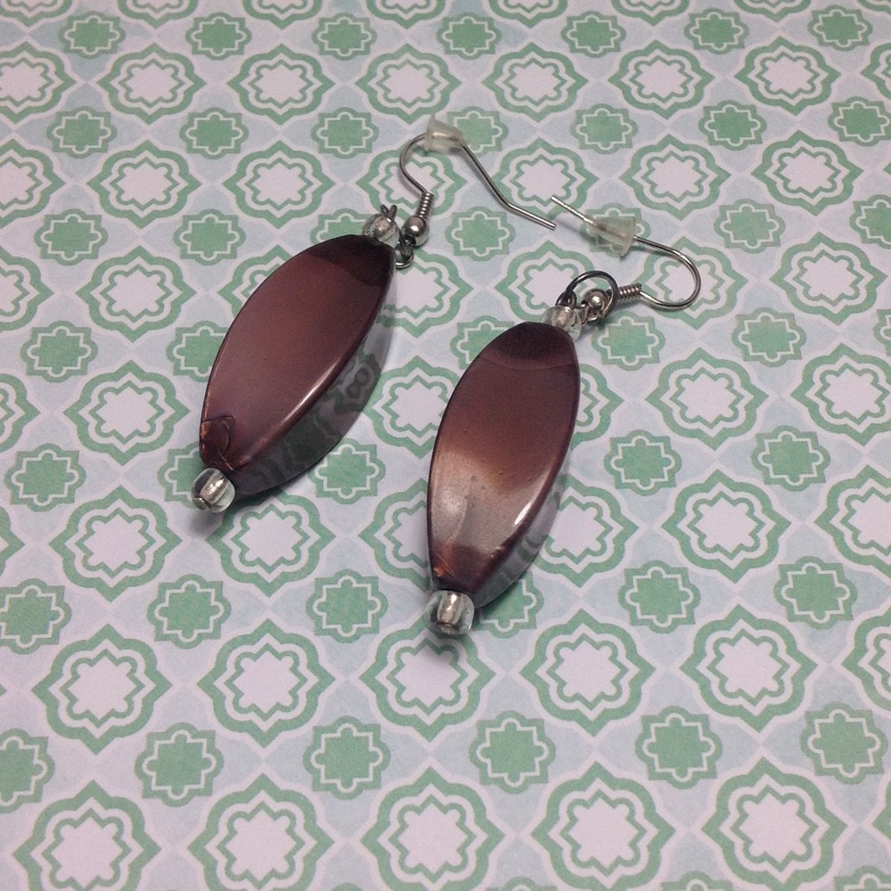 Large Tube Bead Earrings