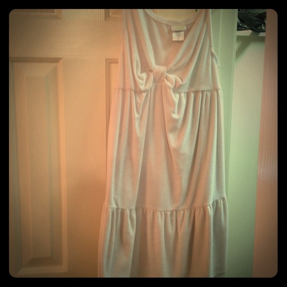 White beach cover up / terry cloth