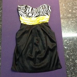 Flower printed top  tube dress