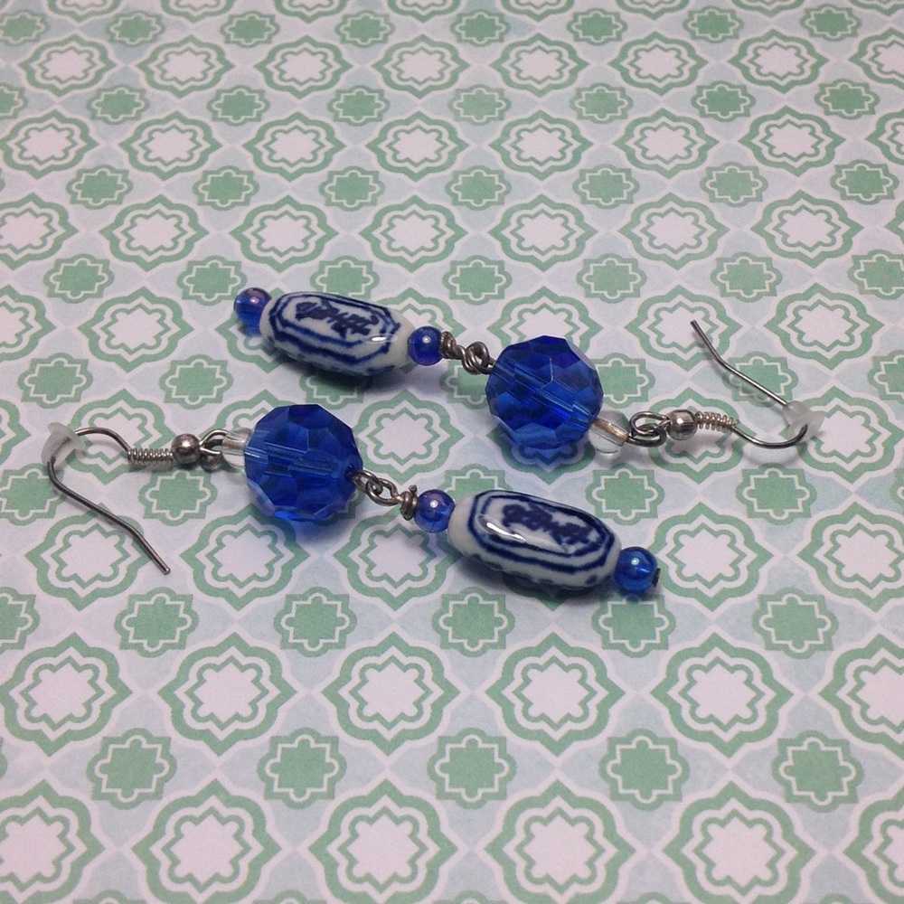 Porcelain Bead Earrings