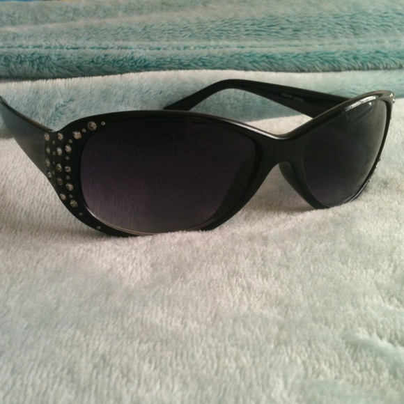 Sparkly Black Sunglasses