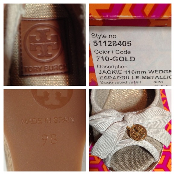 ❌SOLD❌Tory Burch Jackie Espadrille Wedge - Picture 4 of 4