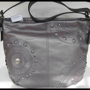 Coach Leather Studded Applique Duffle