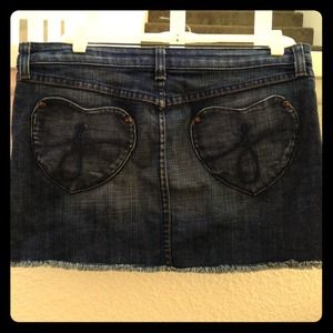 Juicy Heart Pocket Denim Skirt