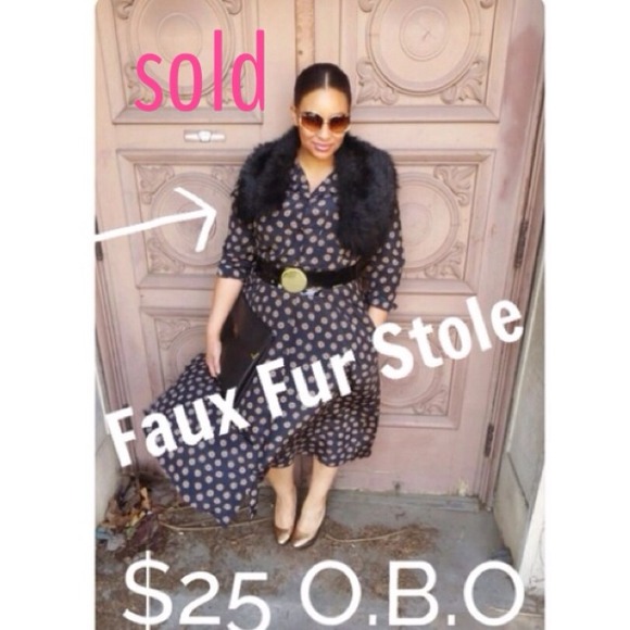 SOLD Faux Fur Stole