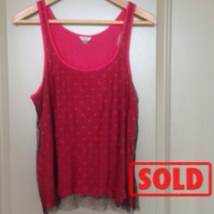 Fossil Polka Dot Tank Top