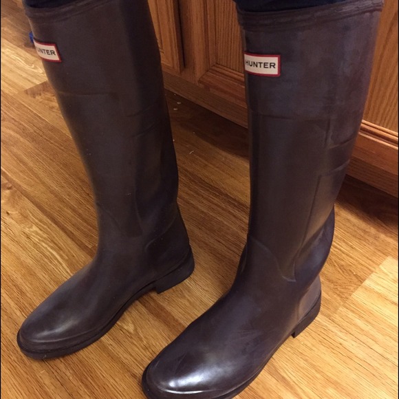 ‼️SOLD‼️ Hunter Boots Brown "Cait" - Picture 3 of 4