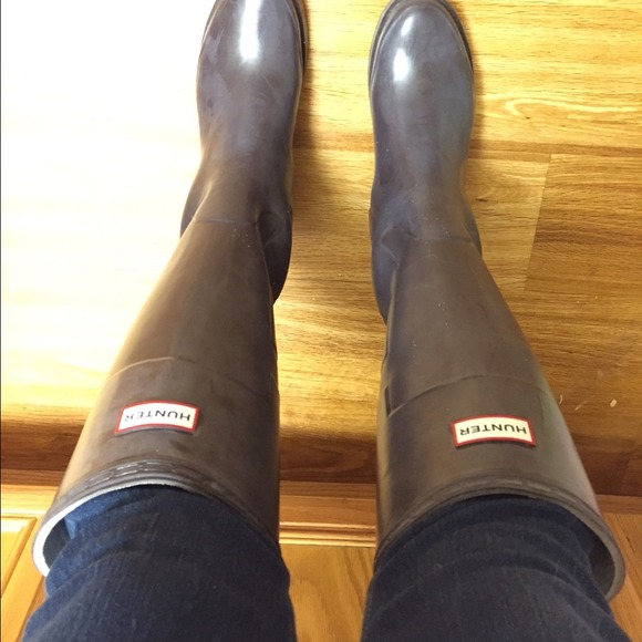 ‼️SOLD‼️ Hunter Boots Brown "Cait" - Picture 4 of 4